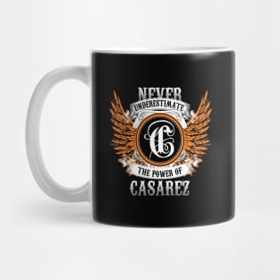 Casarez Name Shirt Never Underestimate The Power Of Casarez Mug